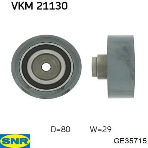 Rolo parasita da correia do mecanismo de distribuição de gás SNR GE35715 preço, a partir de 33,41 USD