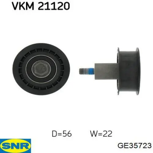Rolo parasita da correia do mecanismo de distribuição de gás SNR GE35723 preço, a partir de 22,66 USD