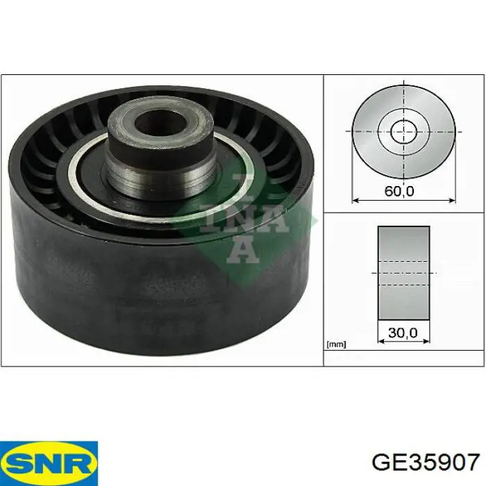 Compre GE35907 SNR Rolo parasita da correia do mecanismo de distribuição de gás