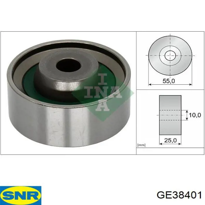 Compre GE38401 SNR Rolo parasita da correia do mecanismo de distribuição de gás