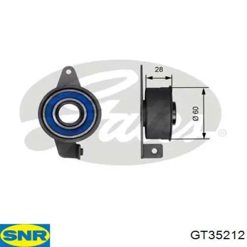 Compre GT35212 SNR Rolo de reguladora de tensão da correia da Bomba de Combustível de Pressão Alta