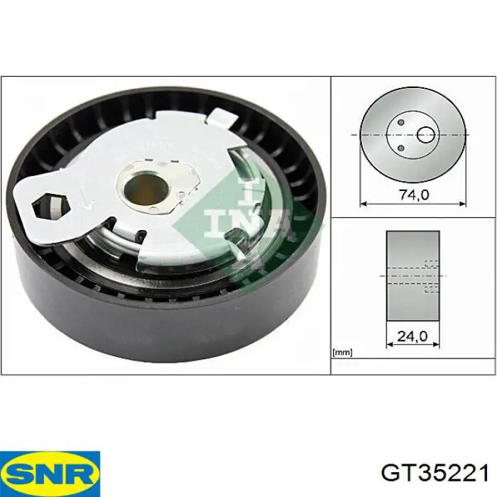 Compre GT35221 SNR Rolo de reguladora de tensão da correia do mecanismo de distribuição de gás