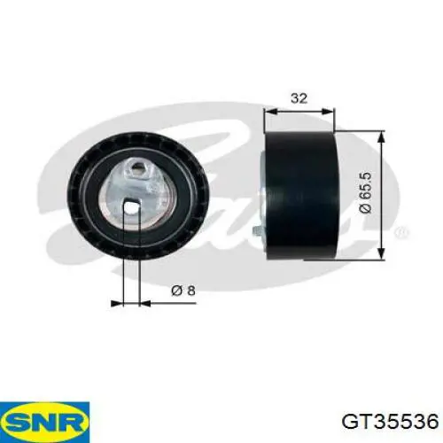 Rolo de reguladora de tensão da correia do mecanismo de distribuição de gás SNR GT35536 preço, a partir de 61,19 USD