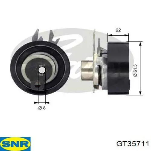 Compre GT35711 SNR Rolo de reguladora de tensão da correia do mecanismo de distribuição de gás