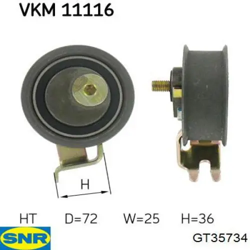Rolo de reguladora de tensão da correia do mecanismo de distribuição de gás SNR GT35734 preço, a partir de 54,48 USD