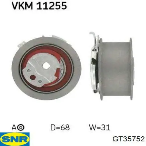 Rolo de reguladora de tensão da correia do mecanismo de distribuição de gás SNR GT35752 preço, a partir de 51,24 USD