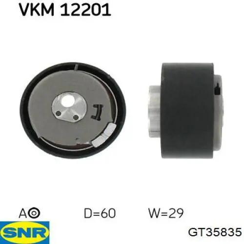 Compre GT35835 SNR Rolo de reguladora de tensão da correia do mecanismo de distribuição de gás