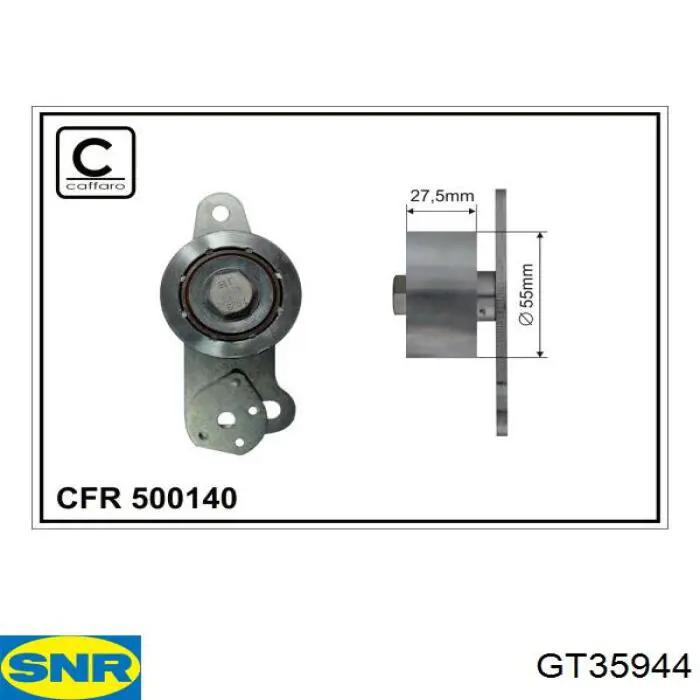 Reguladora de tensão da correia do mecanismo de distribuição de gás SNR GT35944 preço, a partir de 48,77 USD