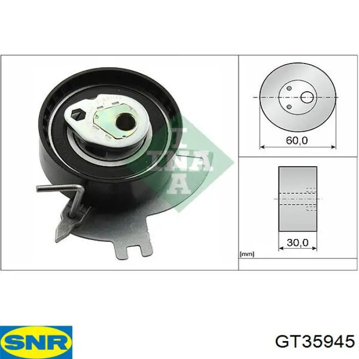 Compre 1609090980 Peugeot/Citroen Rolo de reguladora de tensão da correia do mecanismo de distribuição de gás