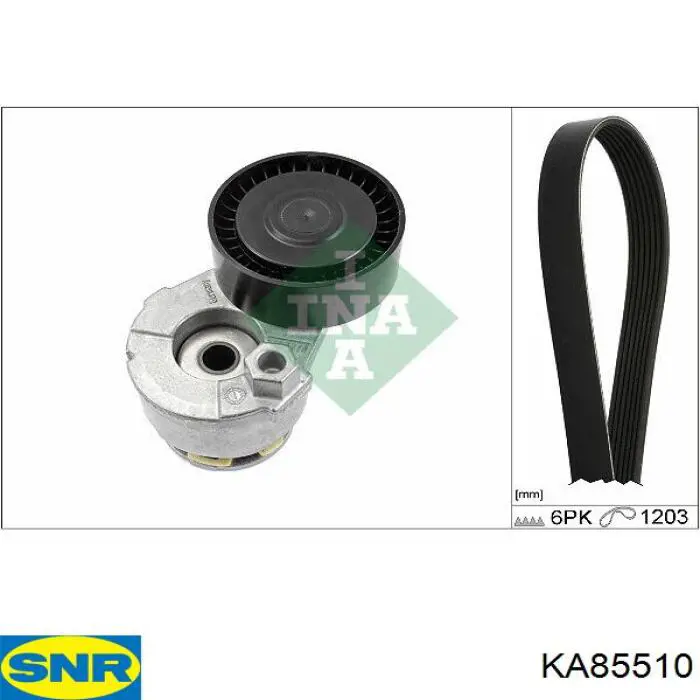 Compre KA85510 SNR Correia dos conjuntos de transmissão, kit