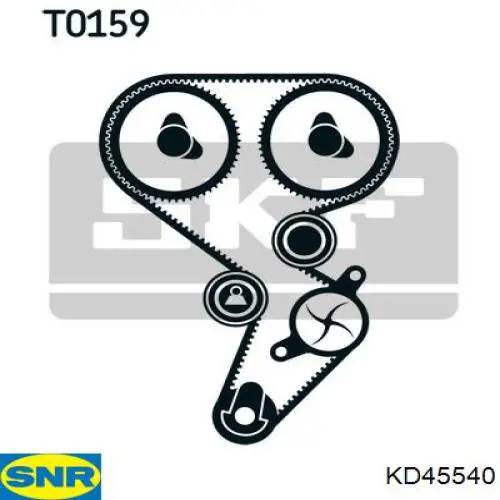 Compre KD45540 SNR Correia do mecanismo de distribuição de gás, kit