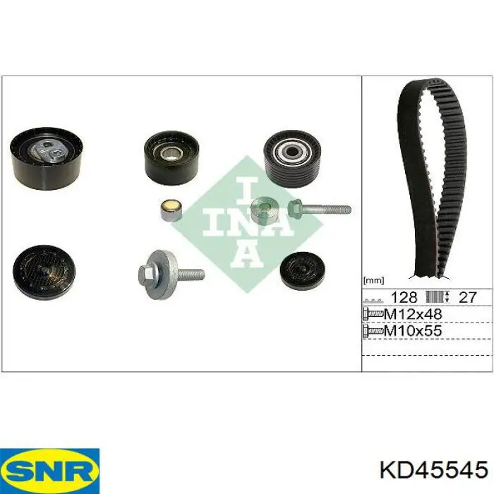 Correia do mecanismo de distribuição de gás, kit SNR KD45545 preço, a partir de 111,61 USD