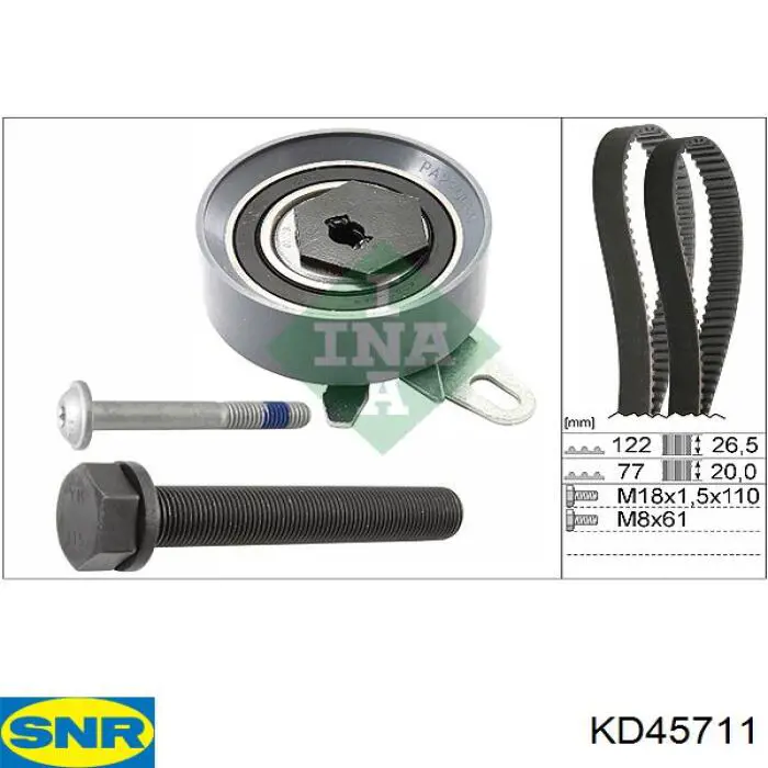 Compre KD45711 SNR Correia do mecanismo de distribuição de gás, kit