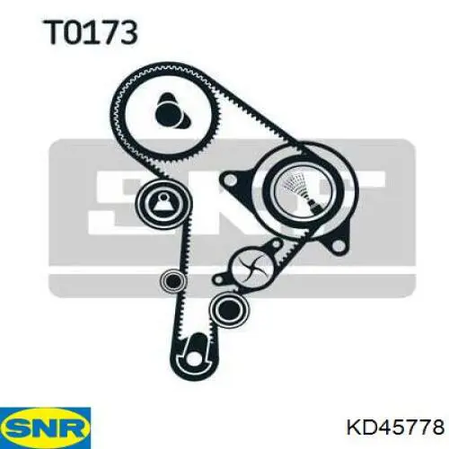 Correia do mecanismo de distribuição de gás, kit SNR KD45778 preço, a partir de 183,73 USD