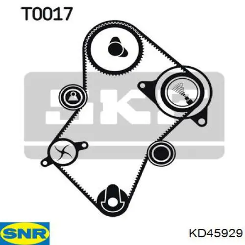 Compre KD45929 SNR Correia do mecanismo de distribuição de gás, kit