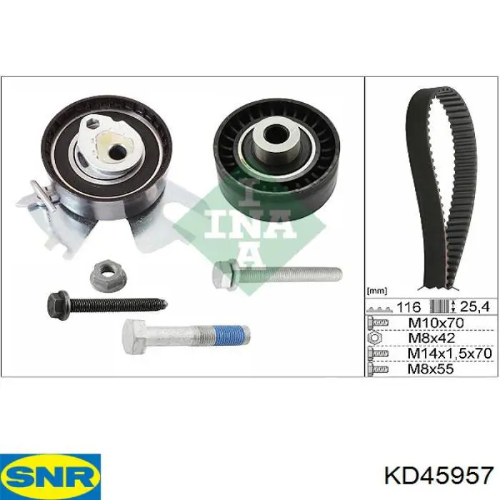 Compre KD45957 SNR Correia do mecanismo de distribuição de gás, kit