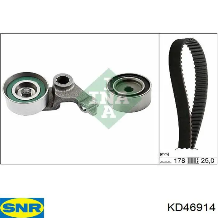 Correia do mecanismo de distribuição de gás, kit SNR KD46914 preço, a partir de 125,01 USD