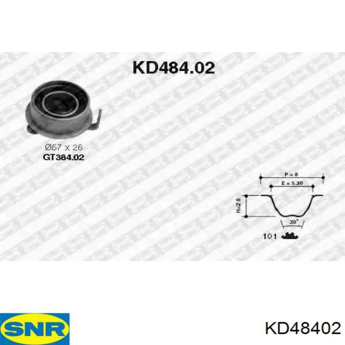 Correia do mecanismo de distribuição de gás, kit SNR KD48402 preço, a partir de 37,02 USD