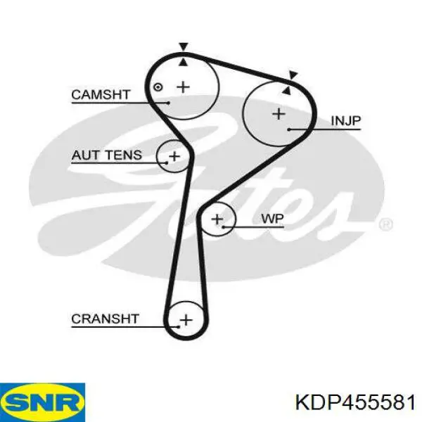 Compre KDP455581 SNR Correia do mecanismo de distribuição de gás, kit