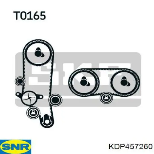 Compre KDP457260 SNR Correia do mecanismo de distribuição de gás, kit