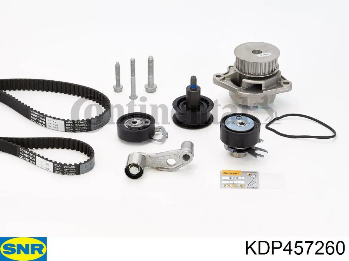 Correia do mecanismo de distribuição de gás, kit KDP457260 SNR