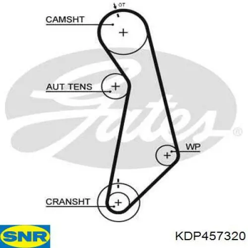Compre KDP457320 SNR Correia do mecanismo de distribuição de gás, kit