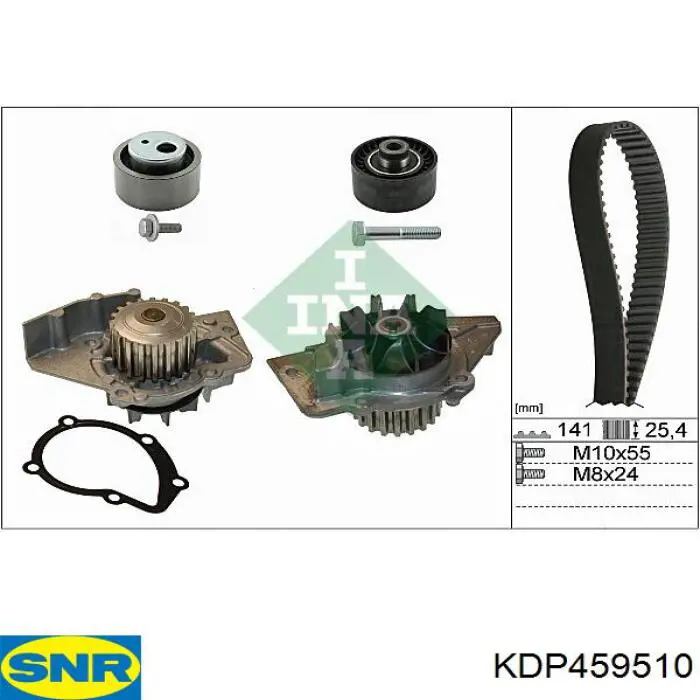 Correia do mecanismo de distribuição de gás, kit SNR KDP459510 preço, a partir de 88,29 USD
