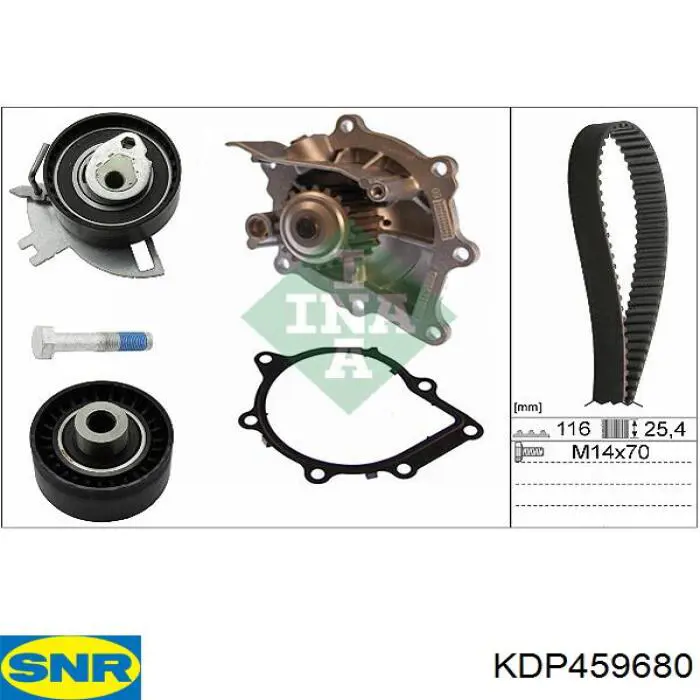 Correia do mecanismo de distribuição de gás, kit SNR KDP459680 preço, a partir de 121,47 USD