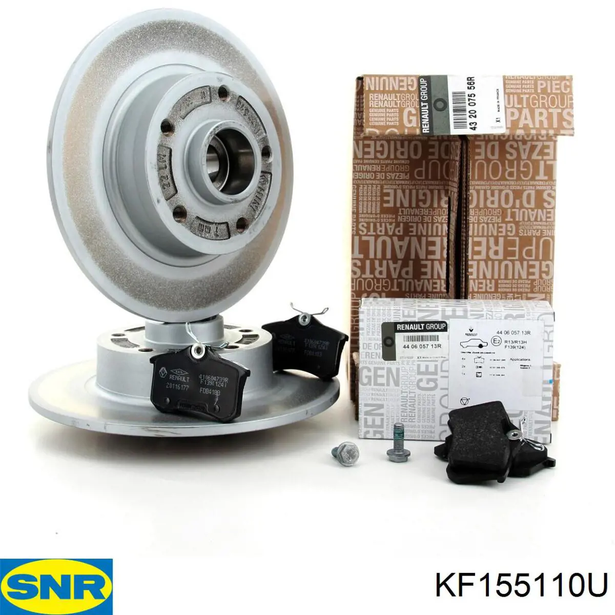 Compre KF155110U SNR Disco do freio traseiro