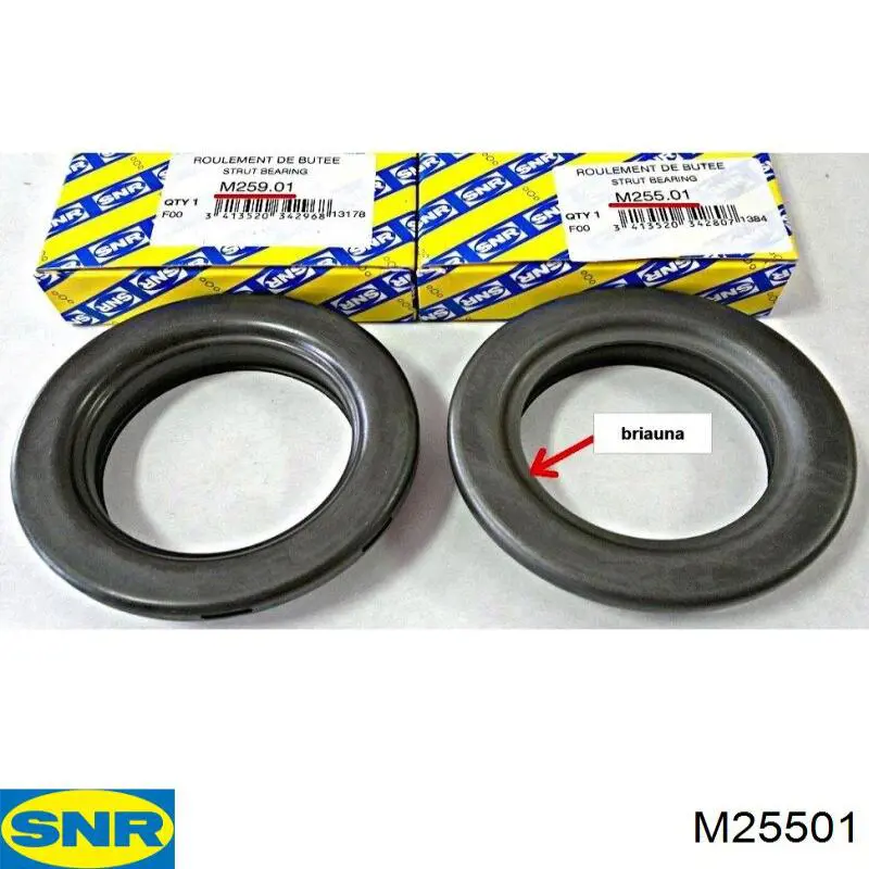 Rolamento de suporte do amortecedor dianteiro SNR M25501 preço, a partir de 6,53 USD