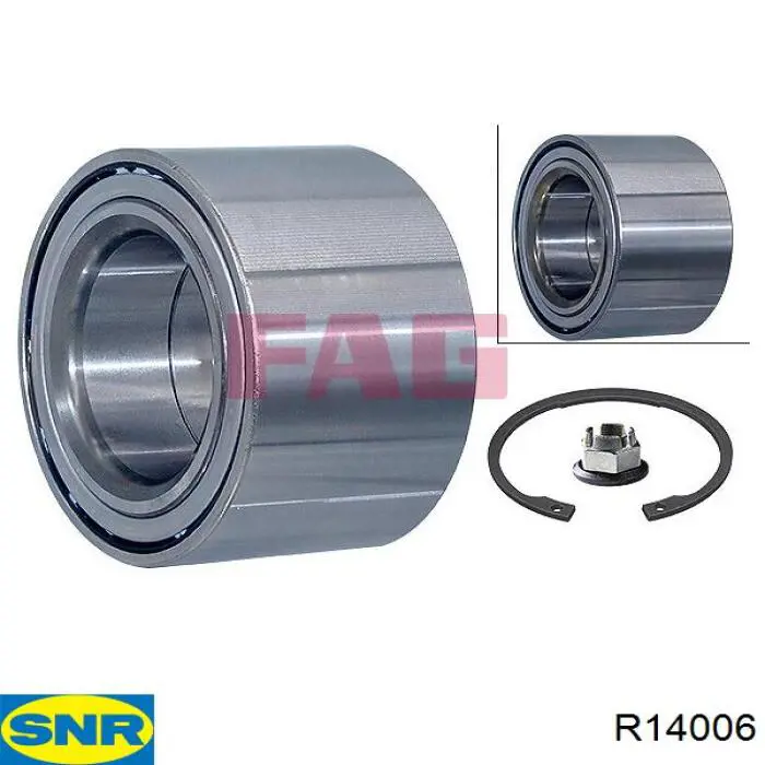 Rolamento de cubo dianteiro SNR R14006 preço, a partir de 53,01 USD