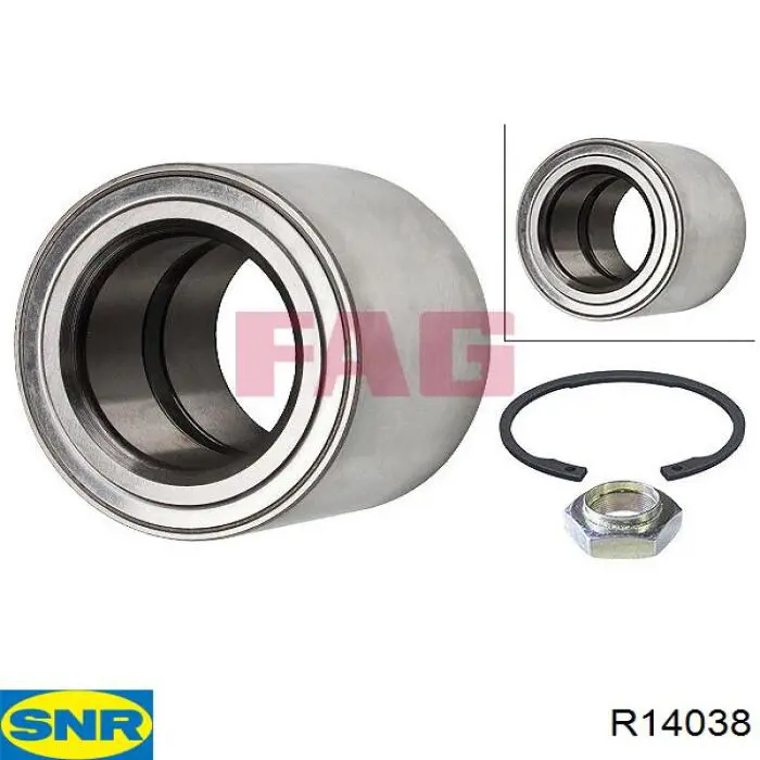 Compre R14038 SNR Rolamento de cubo dianteiro