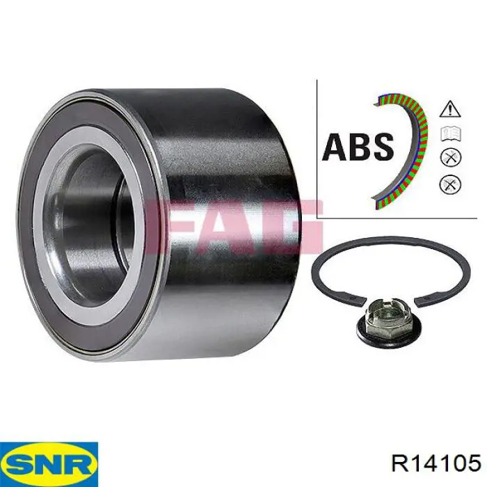 Rolamento de cubo dianteiro SNR R14105 preço, a partir de 37,50 USD