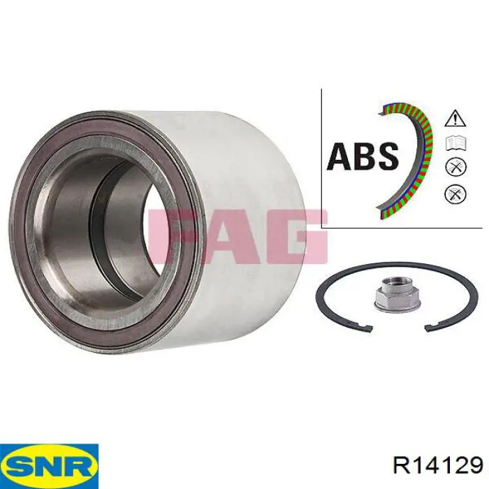 Rolamento de cubo dianteiro SNR R14129 preço, a partir de 63,68 USD