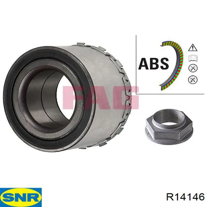 Compre R14146 SNR Rolamento de cubo dianteiro/traseiro
