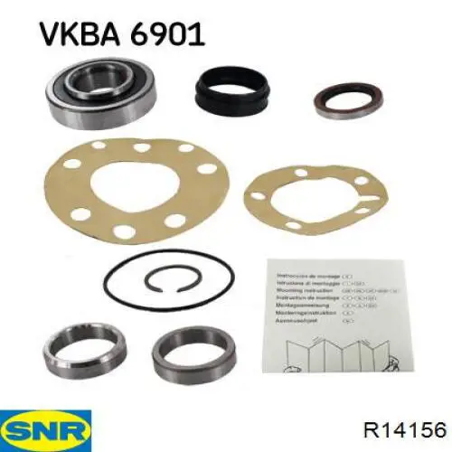 Rolamento do semieixo do eixo traseiro SNR R14156 preço, a partir de 44,32 USD