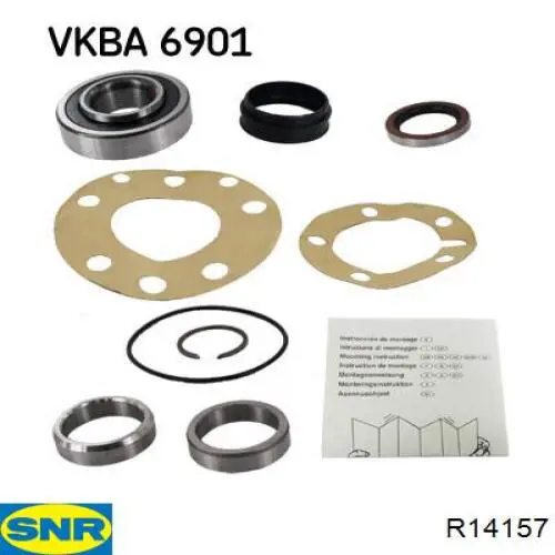 Rolamento de cubo traseiro SNR R14157 preço, a partir de 47,42 USD