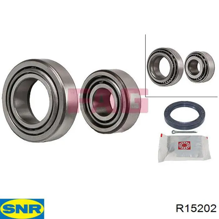 Rolamento de cubo dianteiro SNR R15202 preço, a partir de 18,54 USD