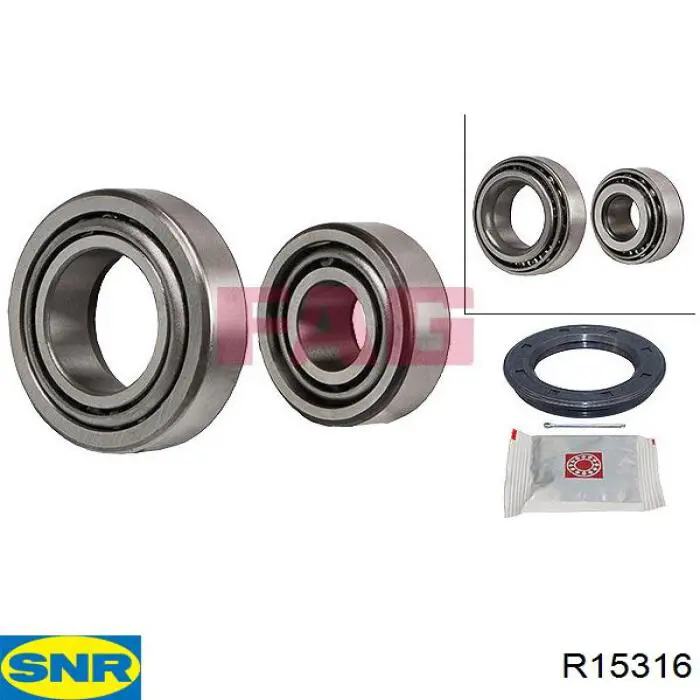Compre R15316 SNR Rolamento de cubo traseiro