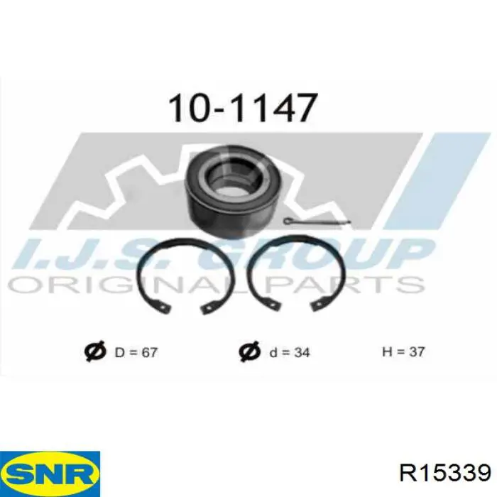 Compre R15339 SNR Rolamento de cubo dianteiro