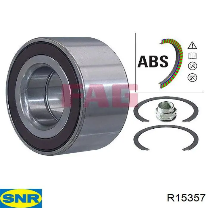 Compre R15357 SNR Rolamento de cubo dianteiro