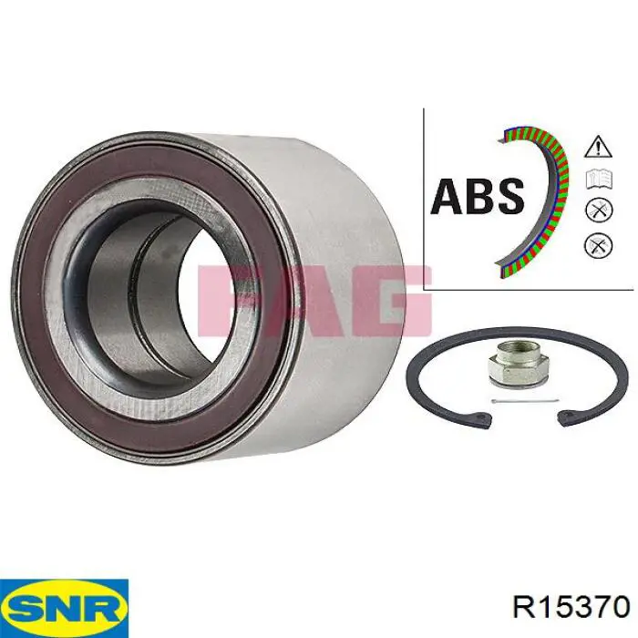 Rolamento de cubo dianteiro SNR R15370 preço, a partir de 40,59 USD