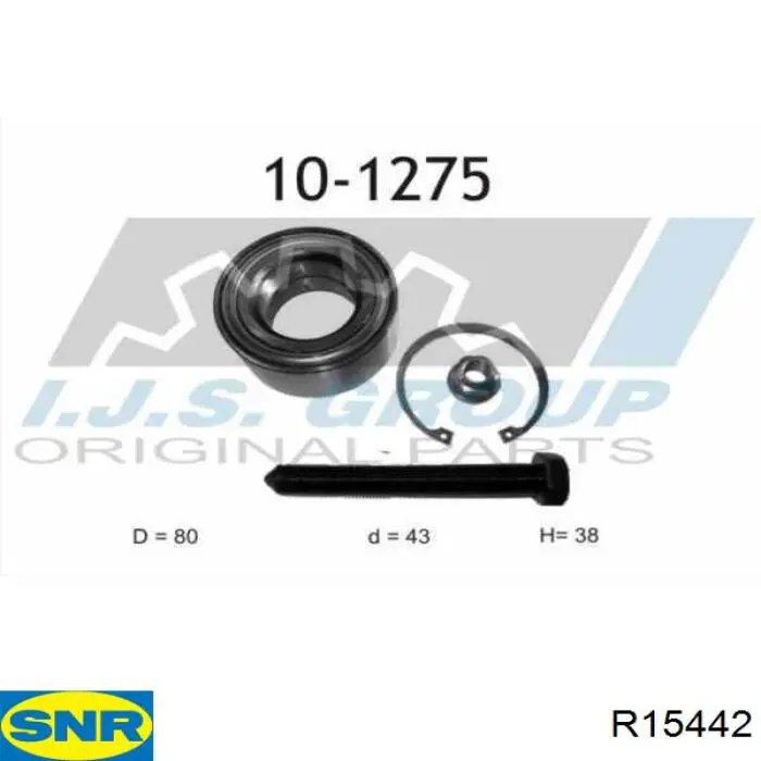 Compre R15442 SNR Rolamento de cubo traseiro
