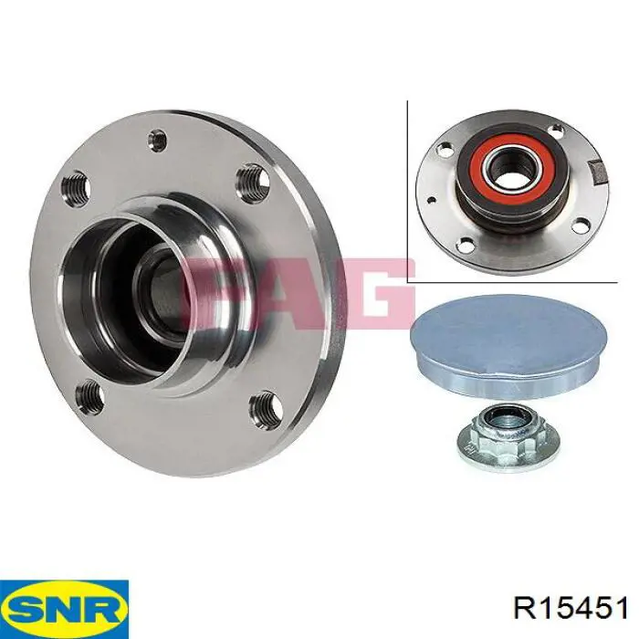 R15451 SNR Cubo traseiro