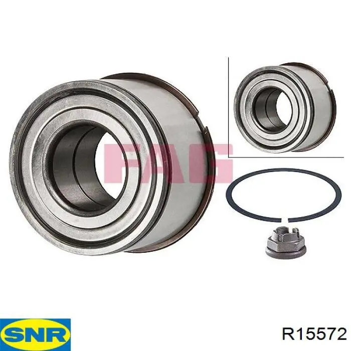 Rolamento de cubo dianteiro/traseiro SNR R15572 preço, a partir de 42,50 USD