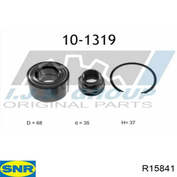 Compre R15841 SNR Rolamento de cubo dianteiro