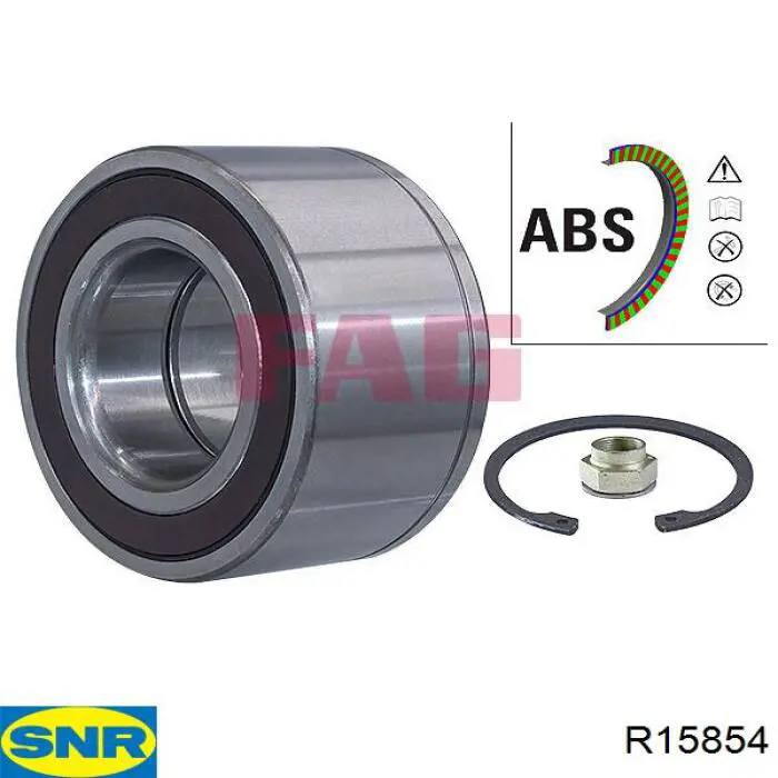 Rolamento de cubo dianteiro SNR R15854 preço, a partir de 52,44 USD