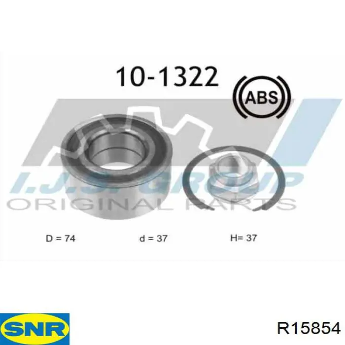 Compre R15854 SNR Rolamento de cubo dianteiro