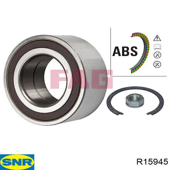 Compre R15945 SNR Rolamento de cubo dianteiro