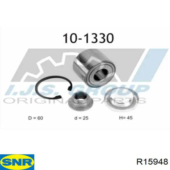 Compre R15948 SNR Rolamento de cubo traseiro